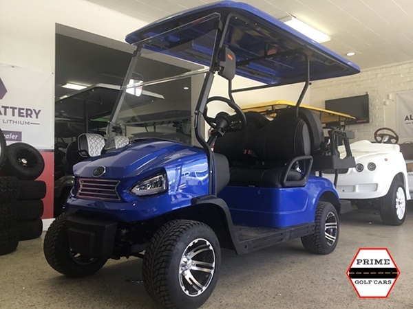 Blue Elite EV 4 Passenger Golf Cart affordable golf cart rental, golf cart rent irving golf cart rental