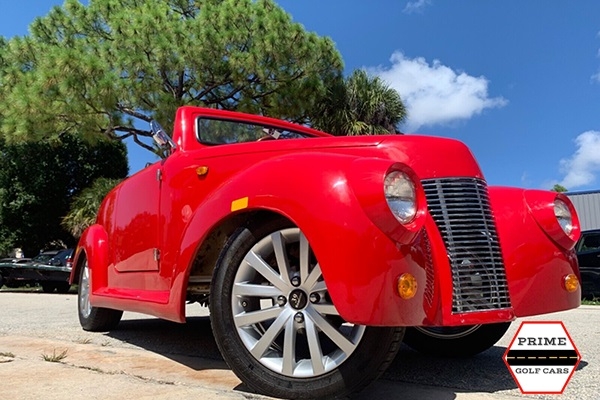 Red America EV 39 Roadster 4 Passenger Golf Cart affordable golf cart rental, golf cart rent irving golf cart rental