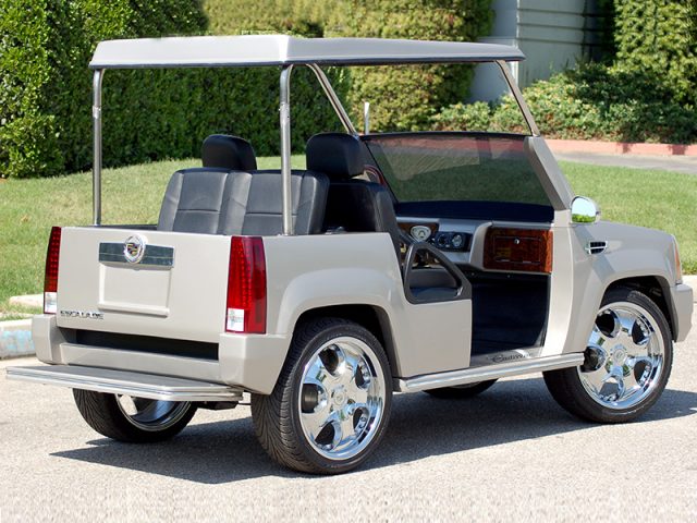 Silver Escalade Golf Cart affordable golf cart rental, golf cart rent irving golf cart rental