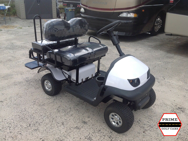White Cricket RX5 Golf Cart affordable golf cart rental, golf cart rent irving golf cart rental